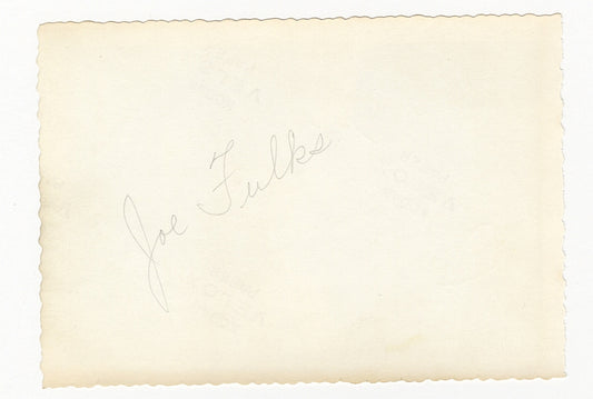 Jumping Joe Fulks Signed AUTO Philadelphia Warriors Early 1950s TYPE I Original Photo Snapshot