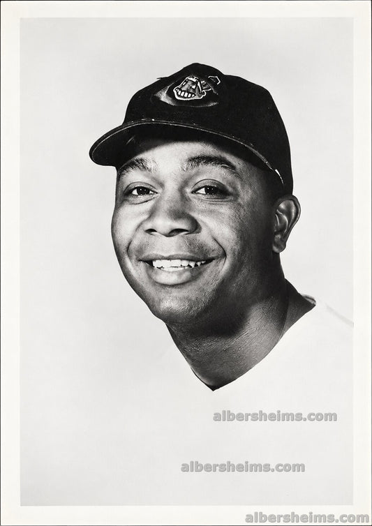 Circa 1954-55 Larry Doby Original TYPE I Photo Image Used for Postcard
