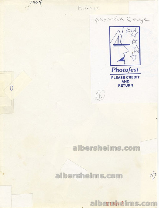 1964 Marvin Gaye “The Prince of Motown” Original TYPE I Photo