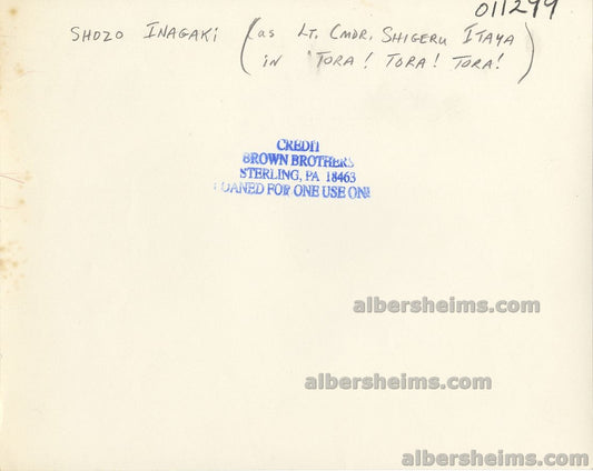 1941 Japanese Leader of Pearl Harbor Attack Capt. Mitsuo Fuchida Original TYPE I Photo