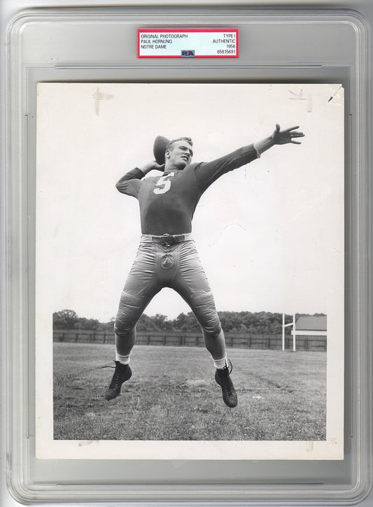Paul Hornung Original TYPE I Photo Image Used in Photo Shoot for His 1957 Topps Rookie Card PSA/DNA