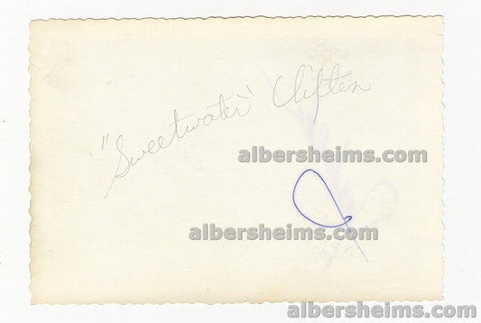 Nat Sweetwater Clifton NY Knicks Circa 1950-53 TYPE I Original Photo Snapshot