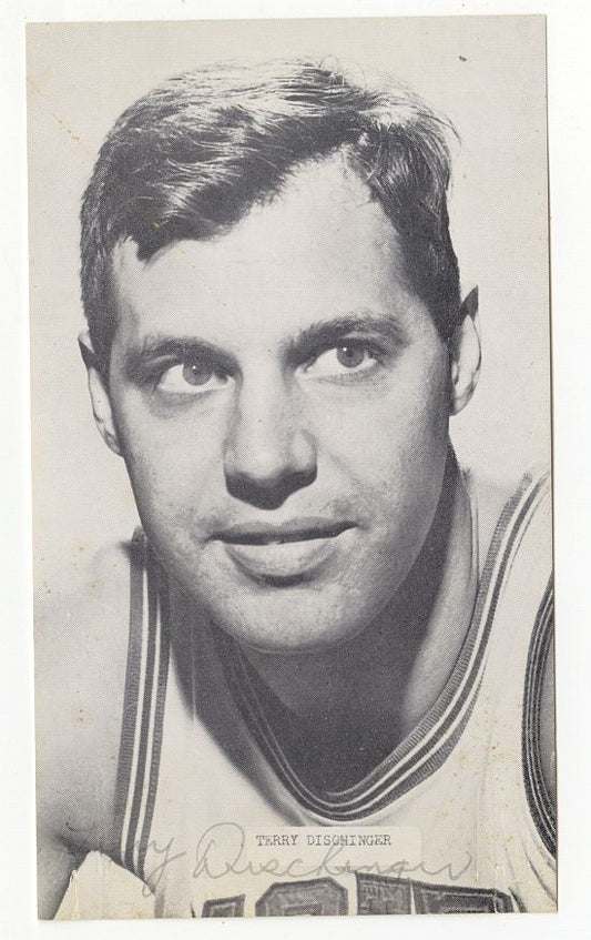 1968 Terry Dischinger Detroit Pistons Rookie JD McCarthy Postcard Signed Twice with Handwritten Letter