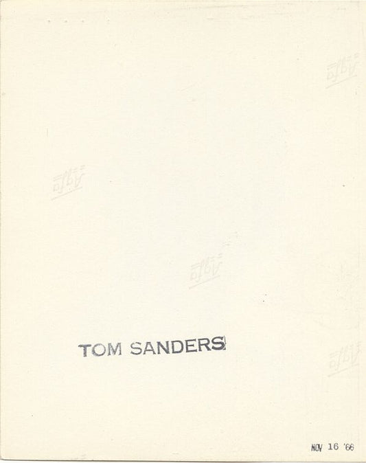 1966 Tom Satch Sanders Signed AUTO Original TYPE I Boston Celtics Team Issued Photo