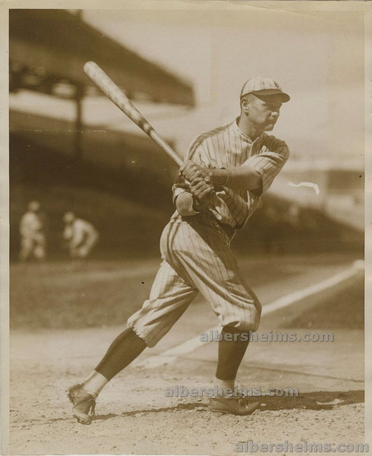 Circa 1922-23 Zack Wheat Original TYPE I Photo Used For 1925-31 W590 Baseball Card Baseball HOF