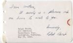 Ralph Beard vintage signed Album Page - Kentucky - Basketball Scandal - 1948 Olympics