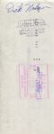 Dick Nolan signed 1976 Oakland Raiders payroll check - 49ers Saints