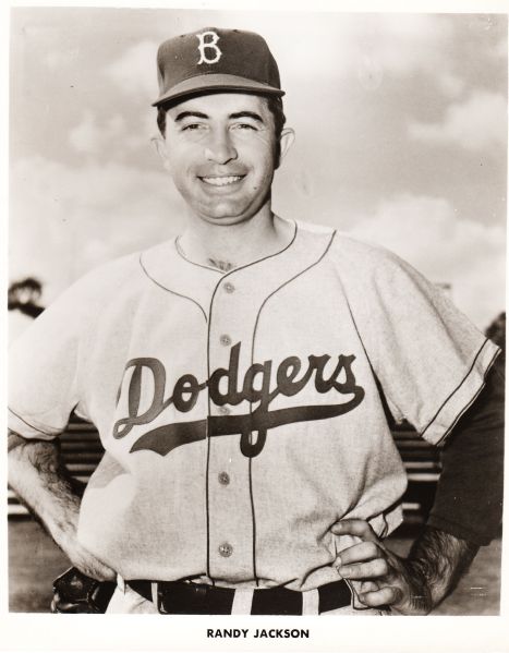 Randy Jackson 1957 Brooklyn Dodgers original photo