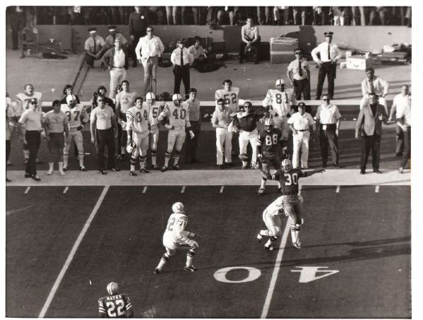 Super Bowl V – Colts vs Cowboys - Mike Curtis interception original photo