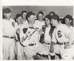 Charlie Grimm signed 10x8 photo with team D. 1983 Cubs