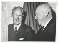 Bud Wilkinson and Dwight Eisenhower 1964 AP Press photo