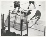 Ab McDonald scores on Jacques Plante original 1962 photo