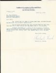 Charles Hurth signed letter 1st GM of NY Mets Southern Association