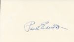 Paul Endacott signed 3x5 card Deceased Basketball HOF