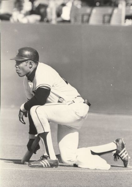 1971 Willie Mays SF Giants on deck original photo