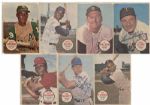 1967 Topps Baseball Posters Pin-Ups Lot of 7 - Signed