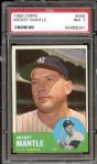 1963 Topps #200 Mickey Mantle New York Yankees HOF PSA 7 NM High End