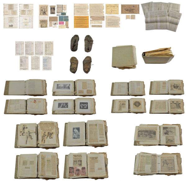 Val Picinich Estate Collection – Scrapbook – Game Used Spikes – Lineup Cards – Documents