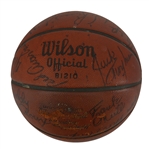 1963 NBA All-Star Team Signed Maurice Podoloff Official NBA Basketball