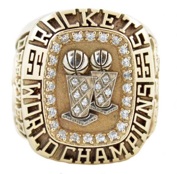 1995 Houston Rockets NBA Championship Ring – Clyde Drexler SS – 10K