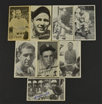 1936 Goudey Wide Pen Autographed Group of 8 – ALL DECEASED HOF’ers