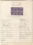 1939 Milwaukee Brewers (CHI Cubs) Signed Team Sheet by 21