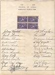 1939 Minneapolis Millers Signed Team Sheet by 22 w/ Team Photo