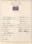1939 New York Giants Signed Team Sheet by 21 w/ Mel Ott
