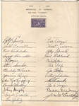 1939 Word Series Champions – New York Yankees signed Team Sheet w/ 25 Sigs