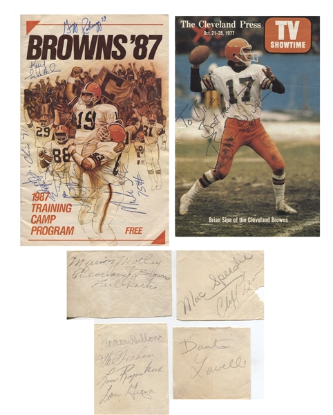 1940s – 1980s Cleveland Browns Autograph Collection