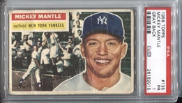 1956 Topps Mickey Mantle (Gray Back) #135 PSA 1 Triple Crown Season