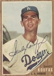 1962 Topps Sandy Koufax #5 Signed Baseball Card