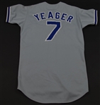 1980 Steve Yeager Game Worn Los Angeles Dodgers Road Jersey