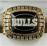 1991-92 Chicago Bulls NBA World Championship Ring Presented to Team Owner 14 K