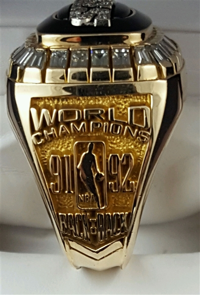 1991 Chicago Bulls NBA Championship Prototype Ring. Basketball, Lot  #13536