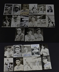 Group of 25 Deceased Baseball Hall of Fame Signed Postcard Photo Cards