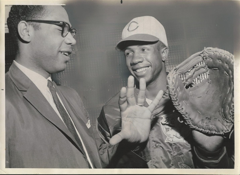 1959 Wayne Embry & Frank Robinson Cincinnati Royals & Reds  original photo HOF