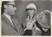 1959 Wayne Embry & Frank Robinson Cincinnati Royals & Reds  original photo HOF