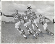 1950 Detroit Lions Backfield – Bobby Layne & Doak Walker Original Photo