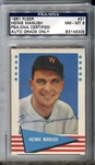 1961 Fleer Baseball Greats Heinie Manush #57 Signed PSA/DNA