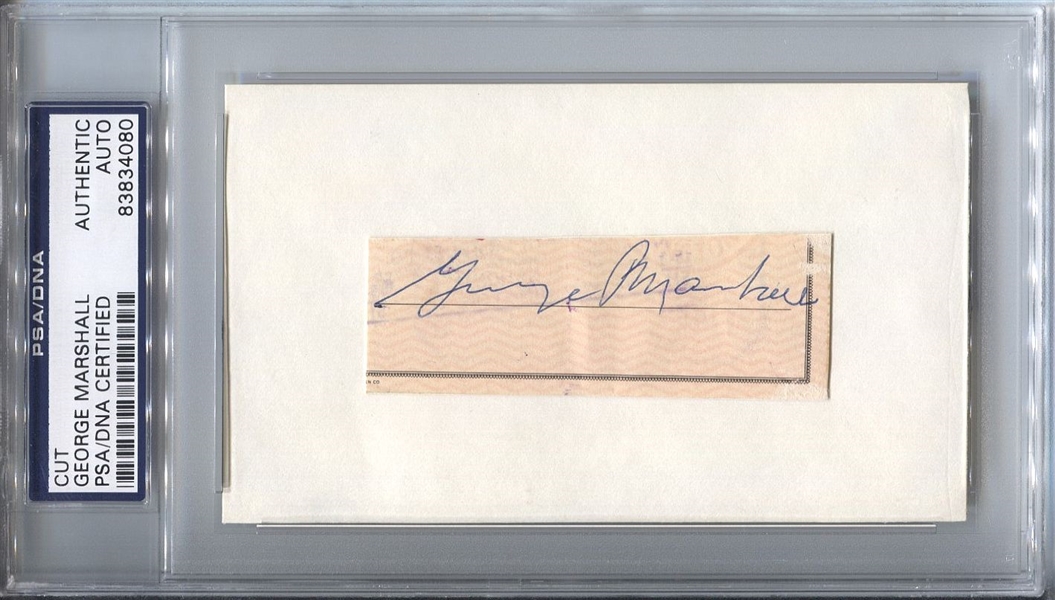 George Preston Marshall signed check cut Washington Redskins Football HOF