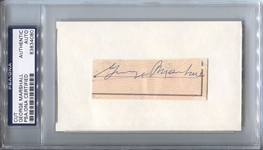 George Preston Marshall signed check cut Washington Redskins Football HOF