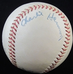Charlie Harmon Vintage 50’s Single Signed Baseball Reds – Cardinals 1st African American