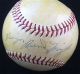 Vinegar Bend Mizell Single Signed NL Giles baseball Cardinals – 1960 Pirates