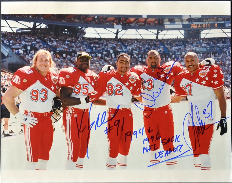 Pittsburgh Steelers Pro Bowlers Multi-Signed 11x14 Photo – Greene – Dawson – Lake