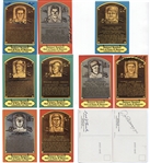 Group of 9 Autographed Dexter Press Baseball HOF postcards w/ Joe DiMaggio