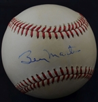 Billy Martin Yankees Single Signed American League Baseball