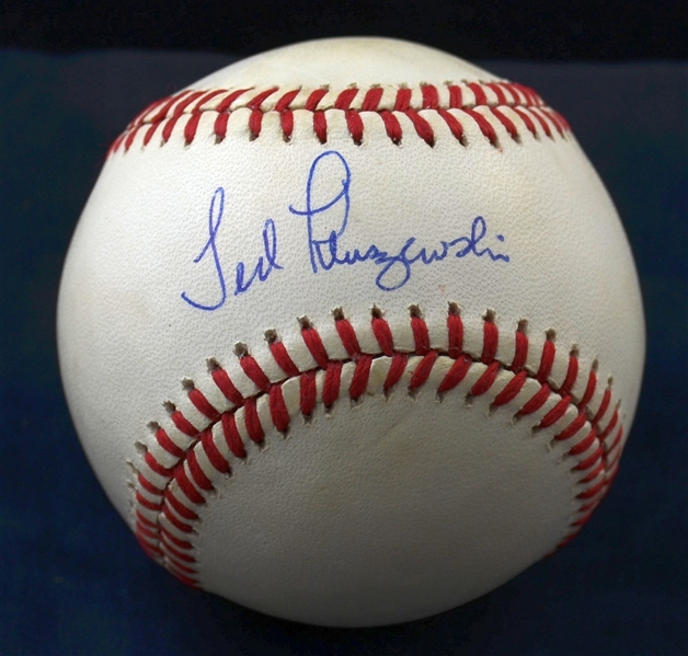 Ted Kluszewski Single Signed Official AL (Brown) Baseball