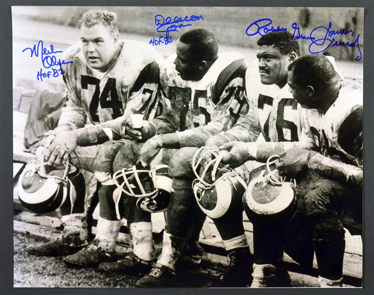 Los Angeles Rams “Fearsome Foursome” Signed 16x20 Photo