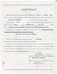 Lynn St. John Ohio State Basketball HOF & Fielding Yost – U of Michigan Signed Document